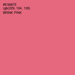 #E5687E - Brink Pink Color Image